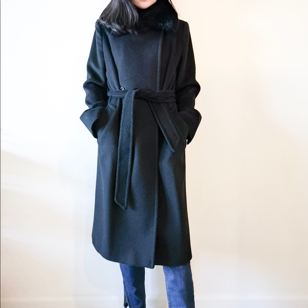 🆕 MaxMara Studio 100% Camel belt Coat - Picture 4 of 10